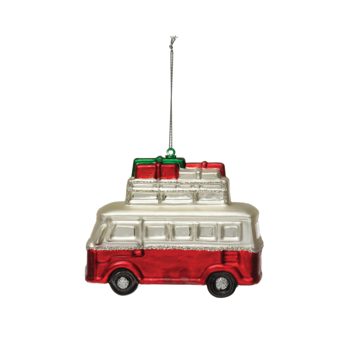 Glass Vintage Van Ornament