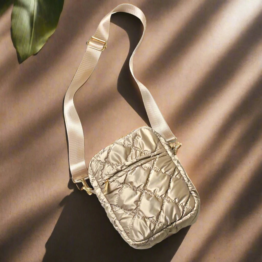 Glossy Puffy Mini Crossbody Bag