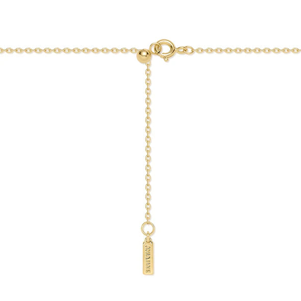 Gold Diamond-Cut Sunny Disc Necklace, view 4