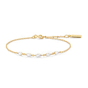 Gold Quintet Marquise Bracelet