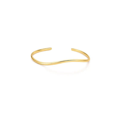 Gold Wave Cuff Bracelet