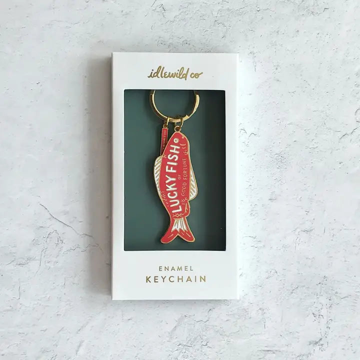 Idlewild Enamel Keychain