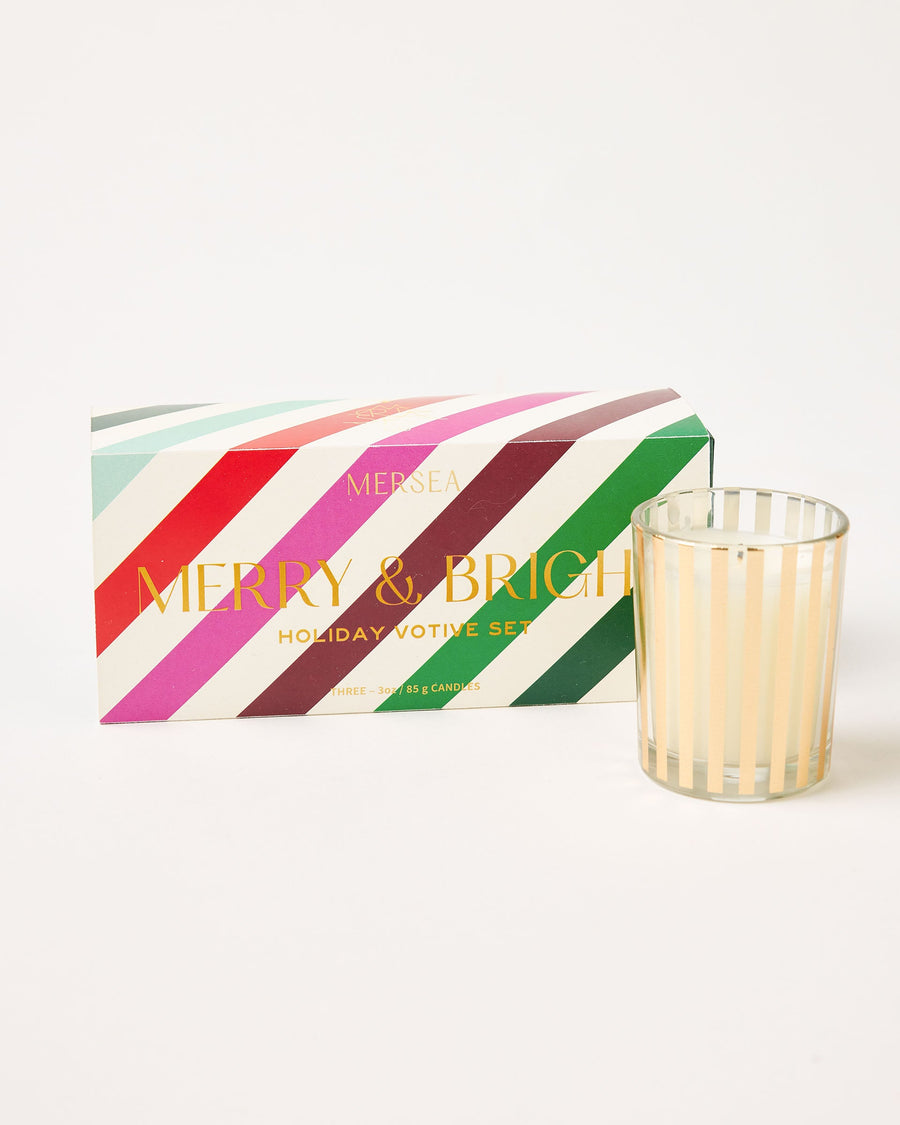 Good Tidings Votive Set, view 2, styled