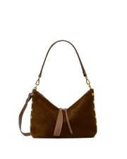 Grace Med Cinnamon Suede/Antique Gold