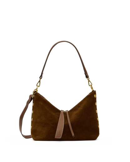 Grace Med Cinnamon Suede/Antique Gold