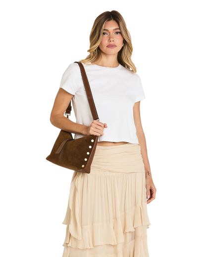 Grace Med Cinnamon Suede/Antique Gold, view 2