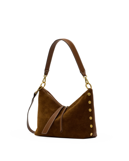 Grace Med Cinnamon Suede/Antique Gold, view 6