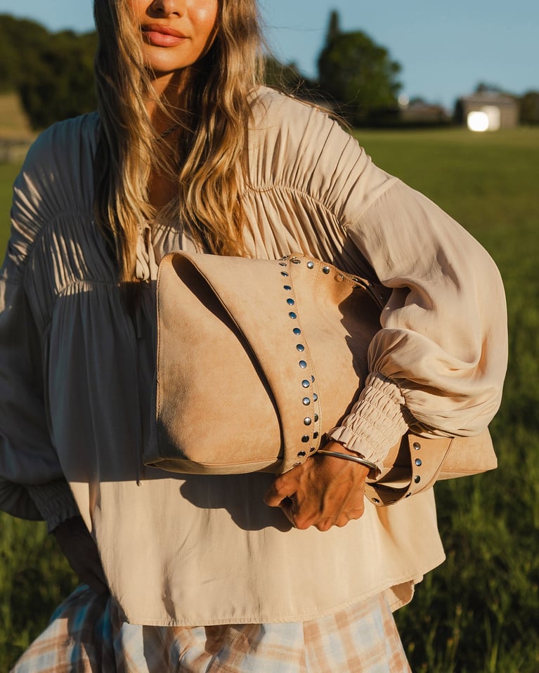 Hailey Suede Shoulder Bag