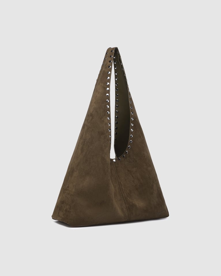 Hailey Suede Shoulder Bag