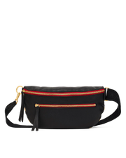 Charles Crossbody Lrg Black/Brushed Gold