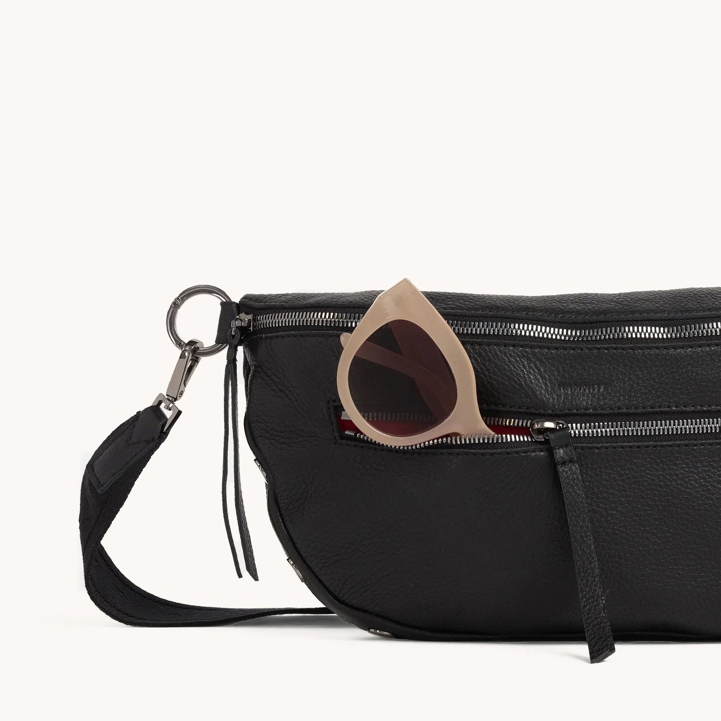 Charles Crossbody Lrg Black/Gunmetal