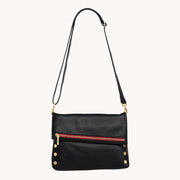 VIP Lrg Black/Brushed Gold Red Zip