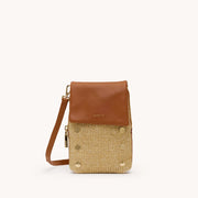 VIP Mobile Cocoa Raffia/Gold