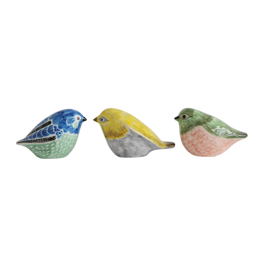 Hand-Painted Stoneware Bird, view 2