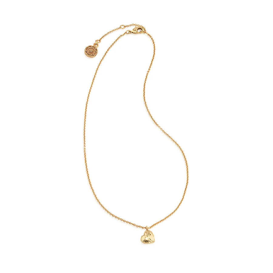 Heart Charm Necklace, view 2, styled