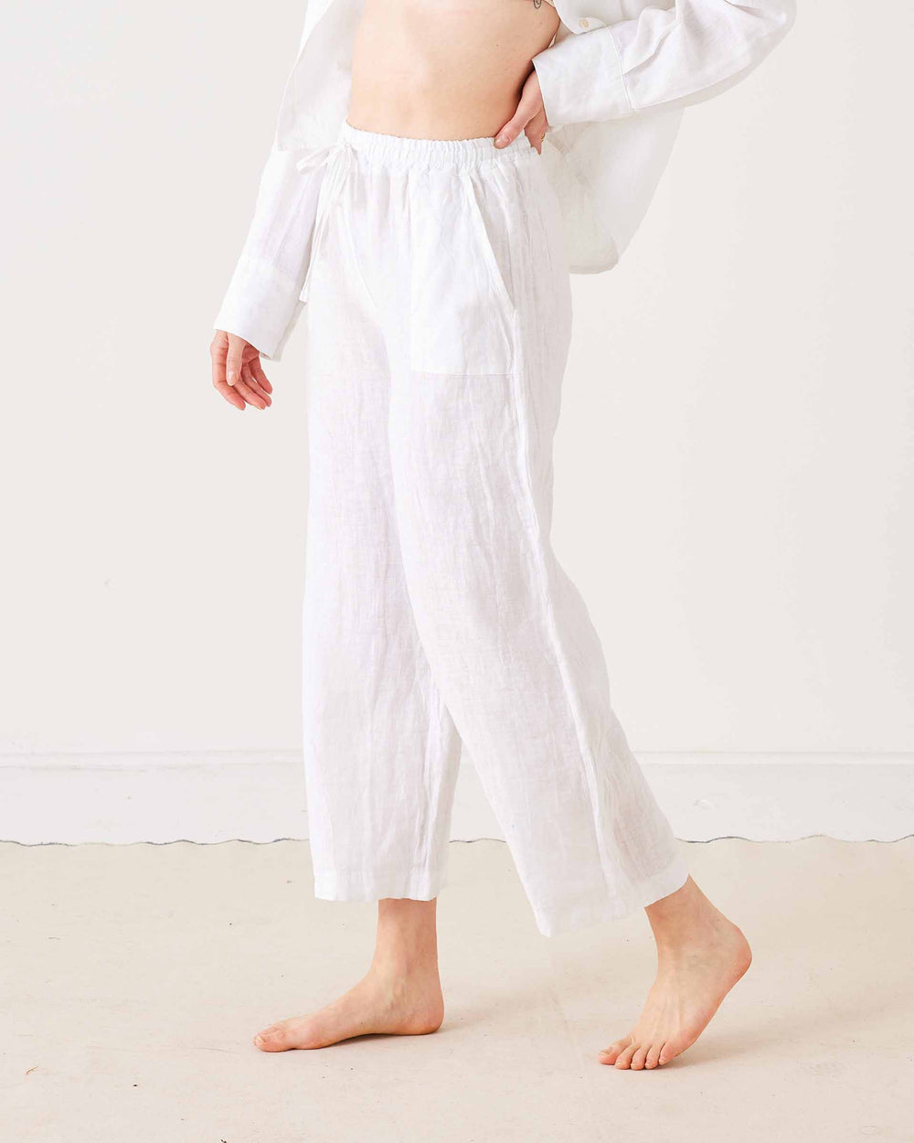 Hermosa Linen Drawstring Pant