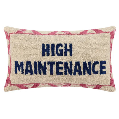 High Maintenance Embroidered Pillow, view 3