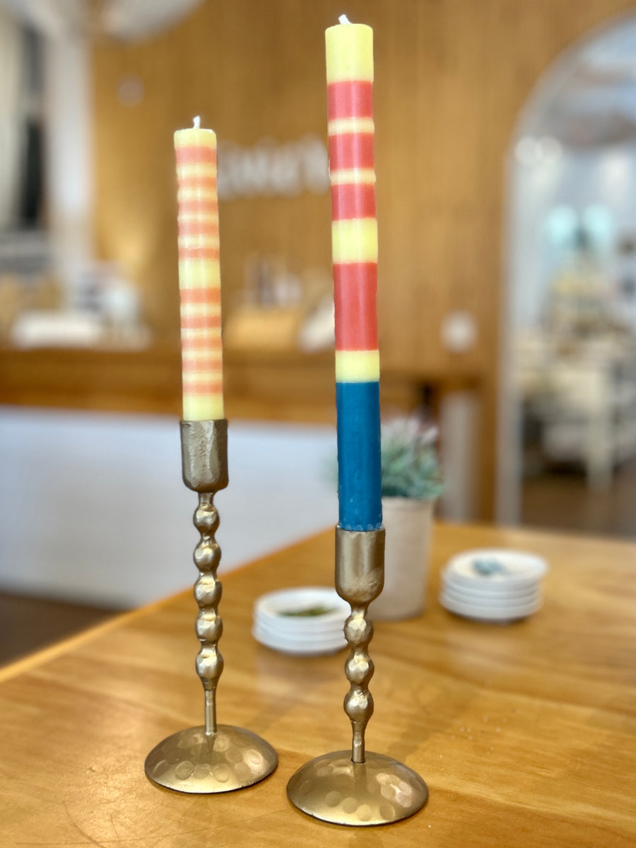 Iron Taper Holders Knotted