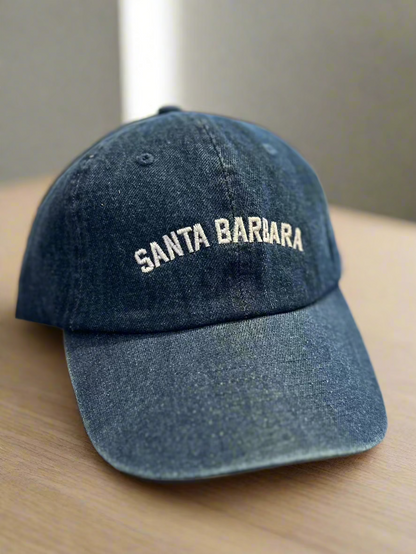 Santa Barbara Embroidered Denim Cap, view 6