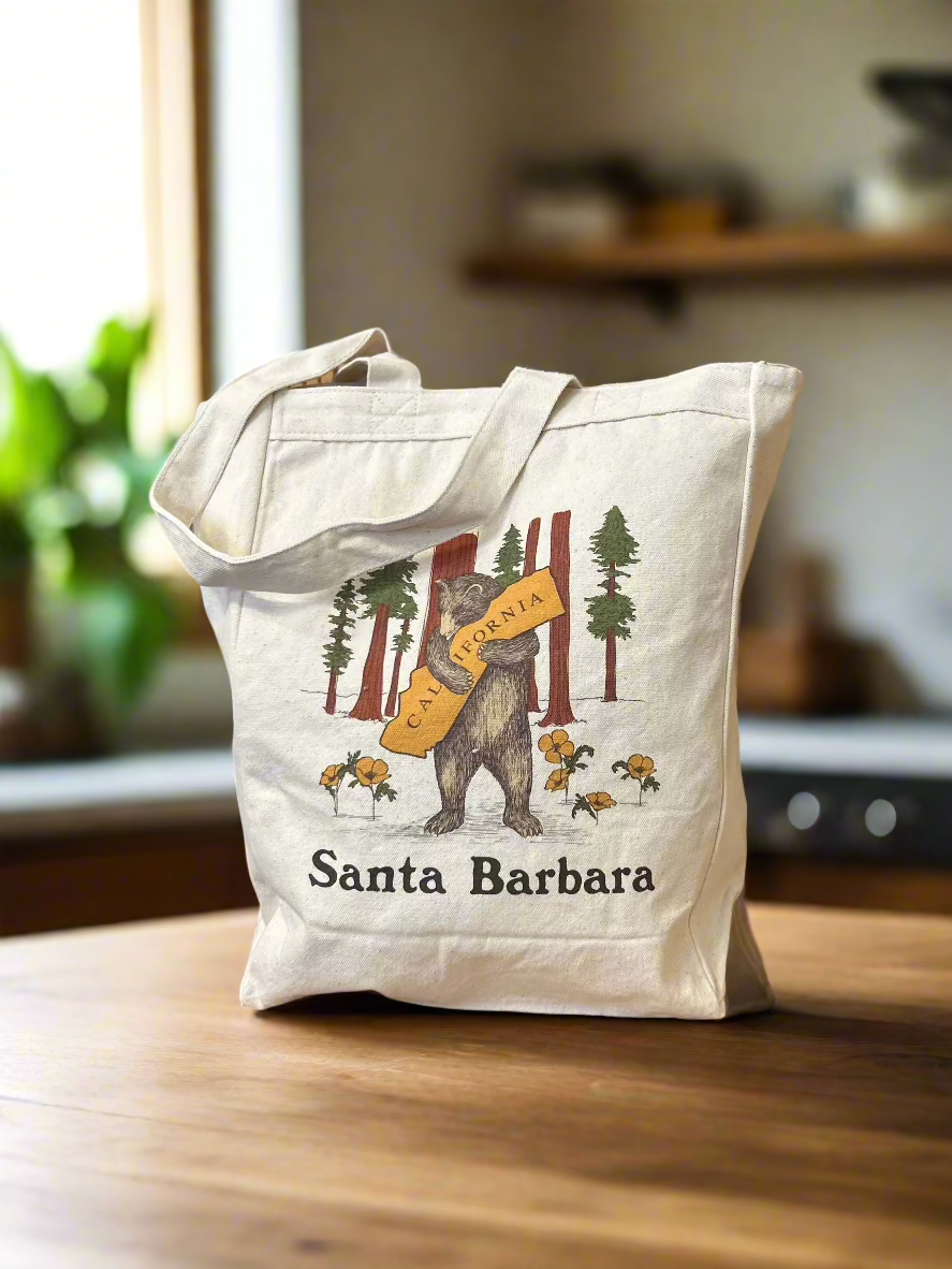 Santa Barbara Bear Tote