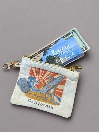 Sun n' Surf Bear Santa Barbara Coin Purse