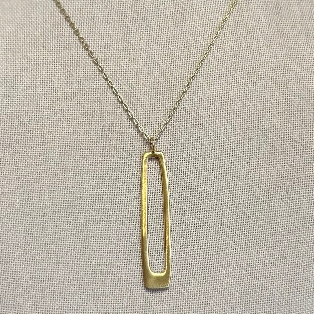 Long Rectangle Necklace