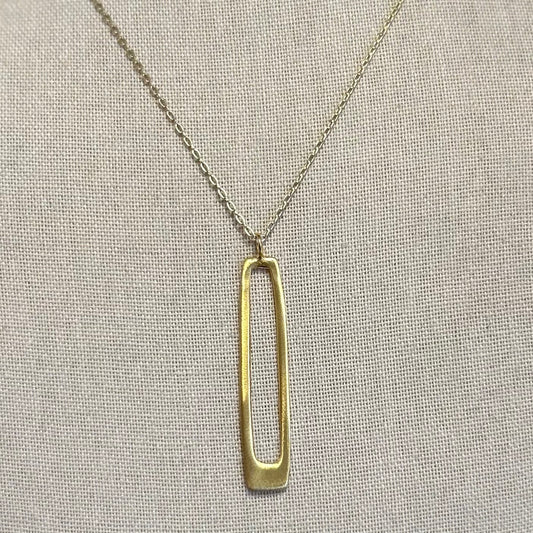 Long Rectangle Necklace
