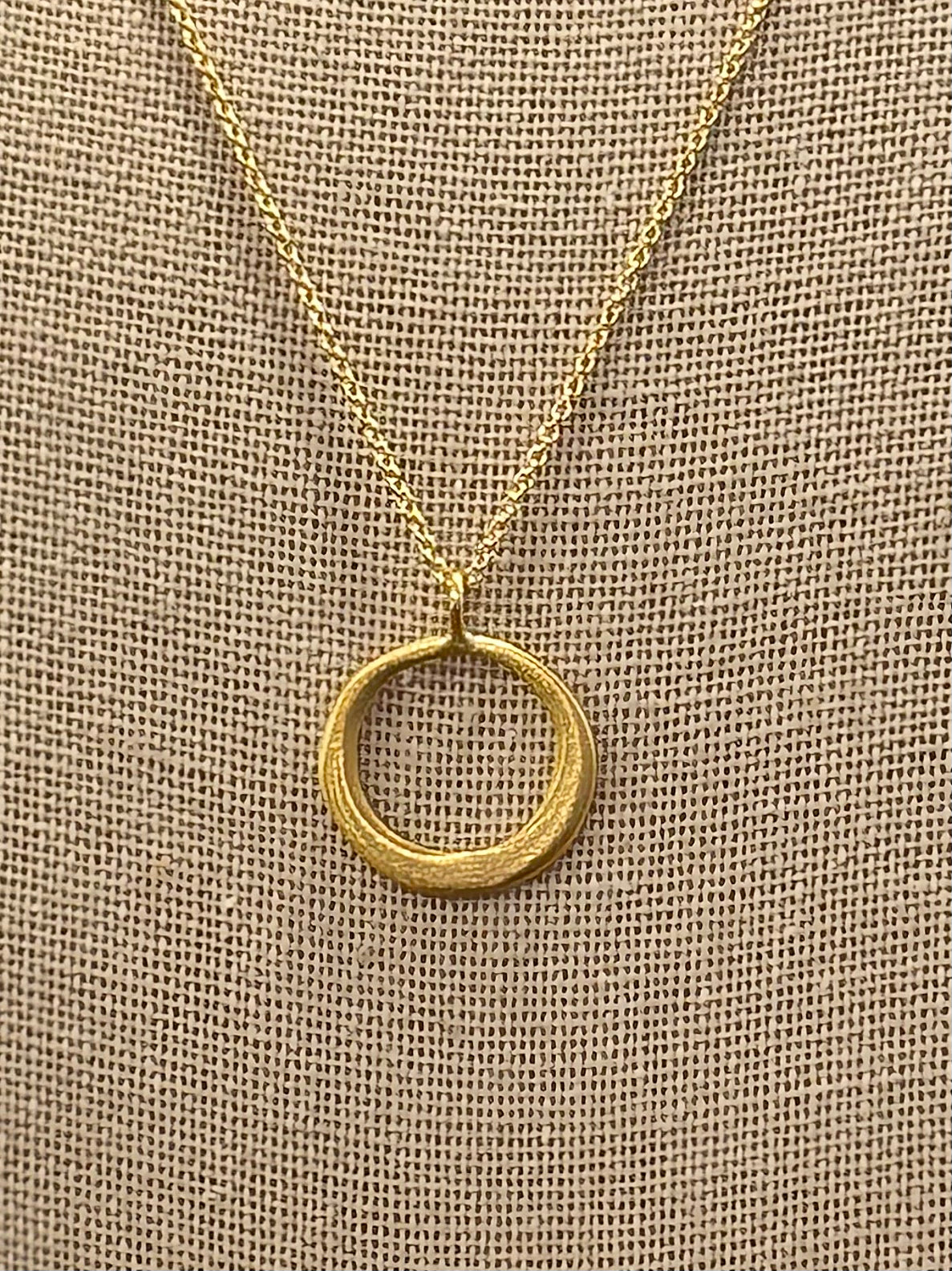 Small Circle Necklace, view 2