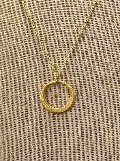 Small Circle Necklace, view 2