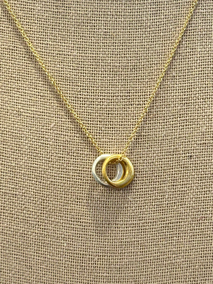 Two Little Circles Necklace, view 4