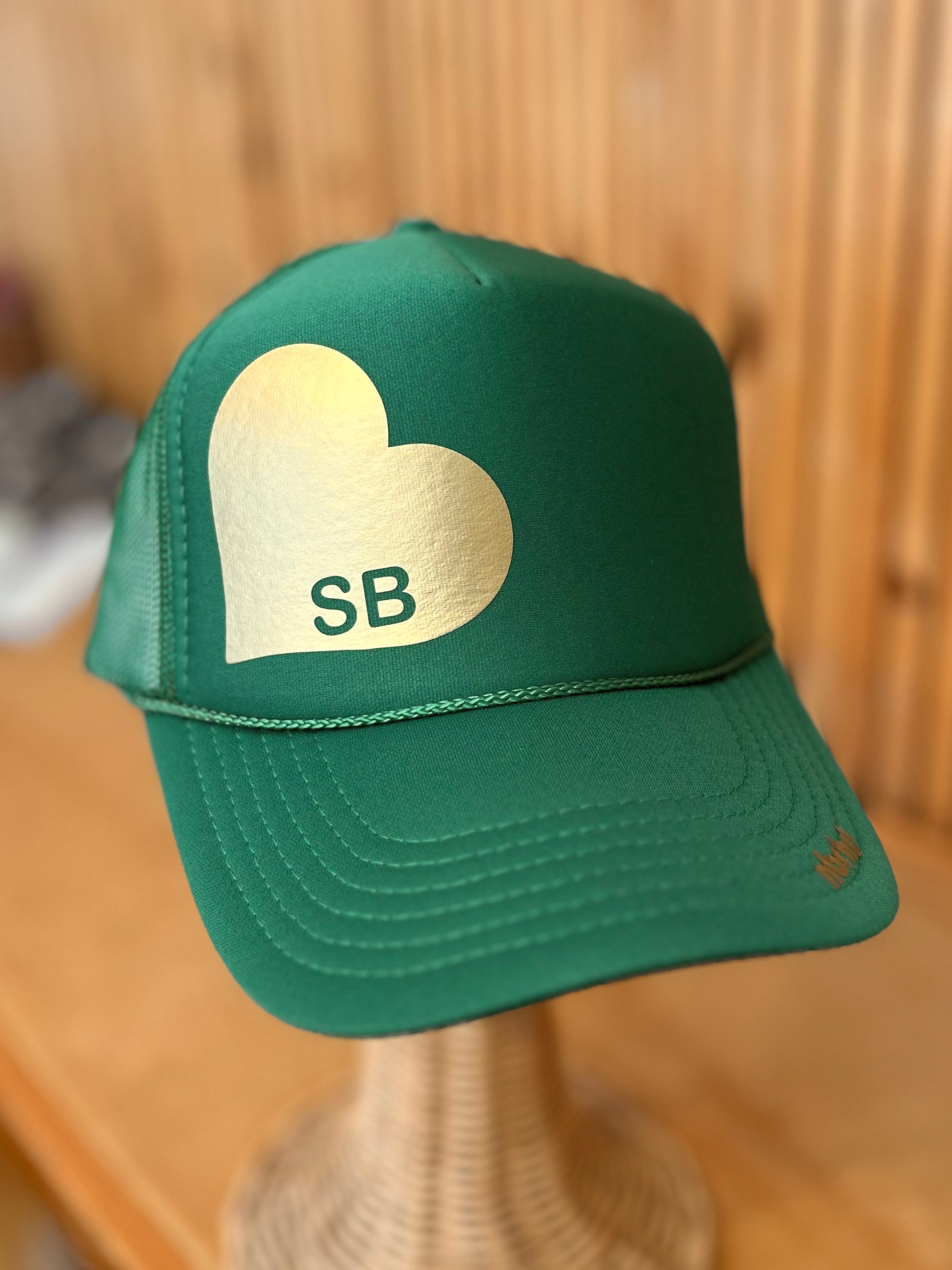 Santa Barbara Heart Trucker Hat