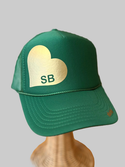 Santa Barbara Heart Trucker Hat