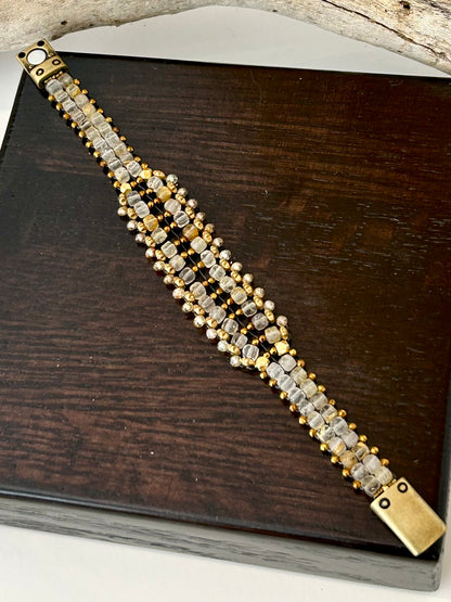 Quartz & Zircon Bracelet, view 3