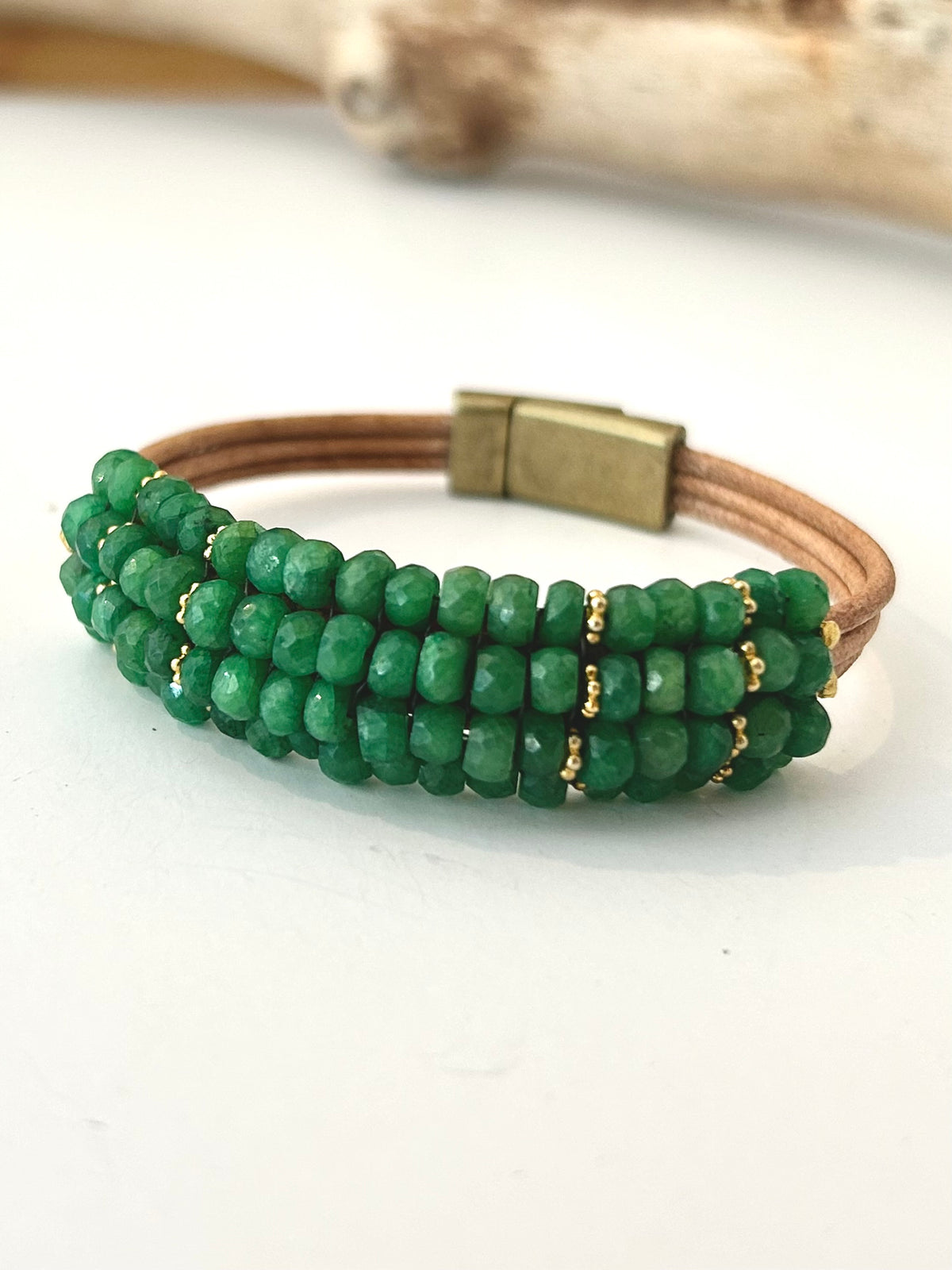 Emerald Vermeil Bracelet, view 2