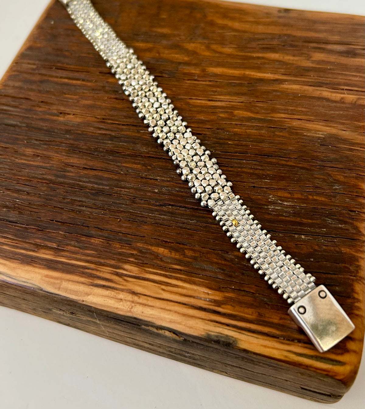 Sterling & Pyrite Bracelet, view 4