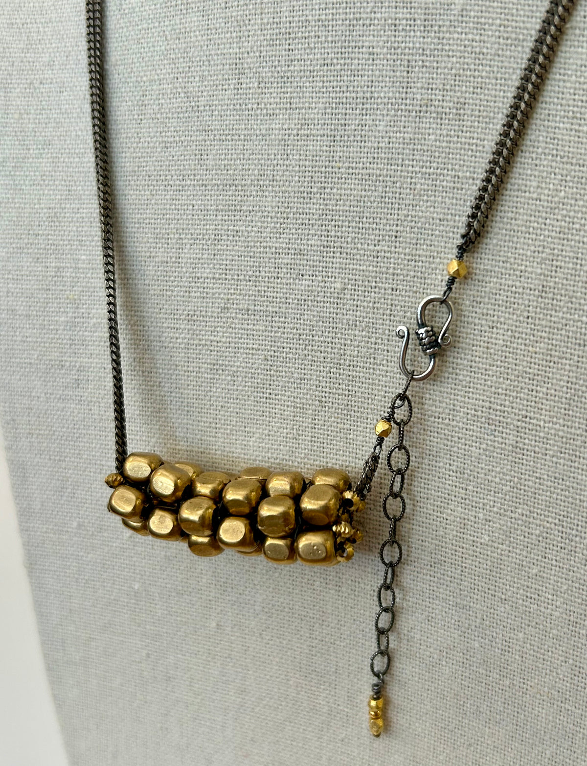 Bronze Cubes Necklace