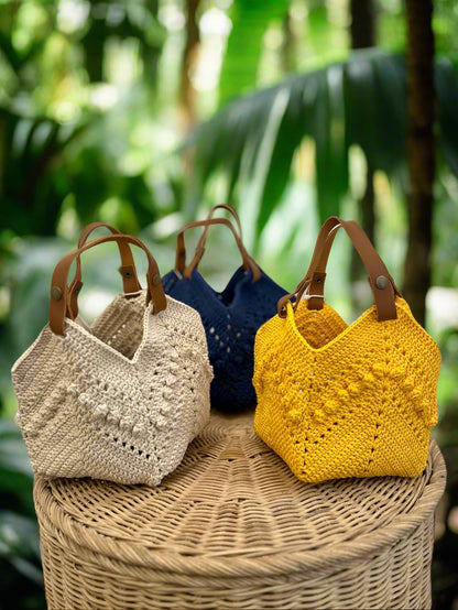 Daniela Crochet Mini Tote, view 2