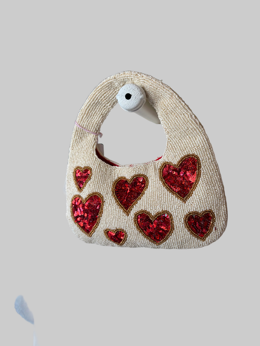 Evelynn Heart Beaded Bag