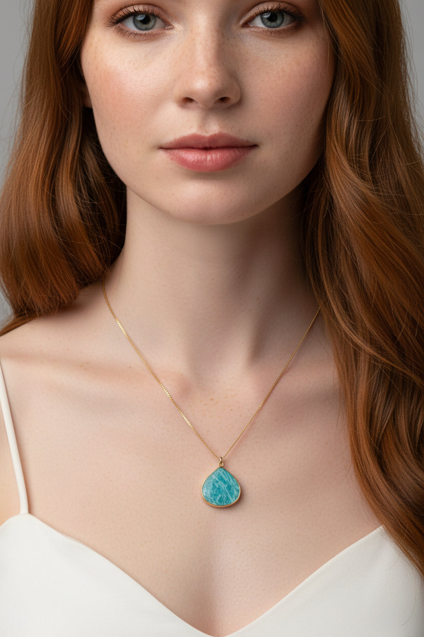 Amazonite Slab Necklace