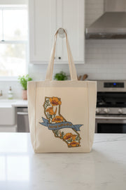 CA Poppies Santa Barbara Tote