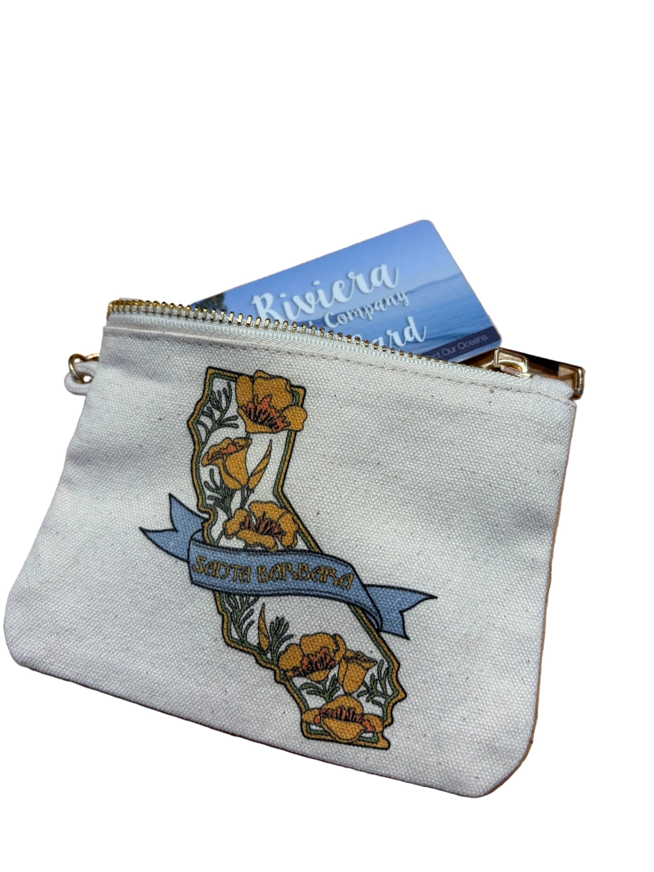 CA State w/Poppies Coin Purse