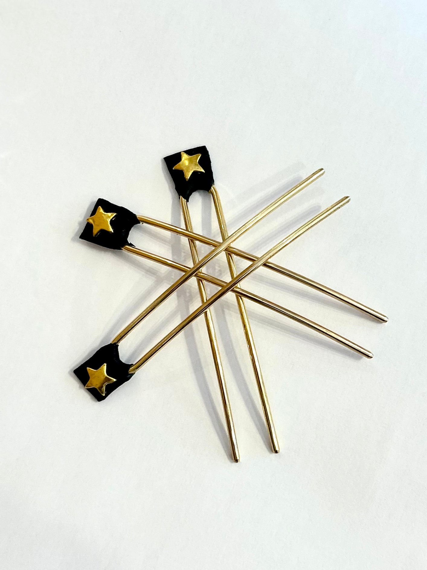 Hide & Stone Hair Pin, view 2