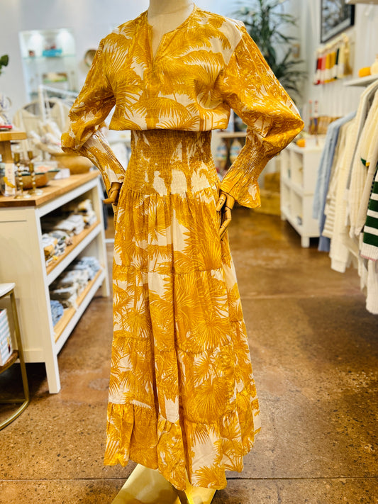 Vesprem Maize Smocked Dress