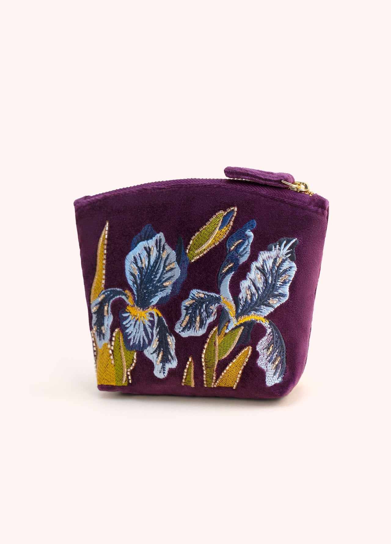 Velvet Zip Mini Pouch