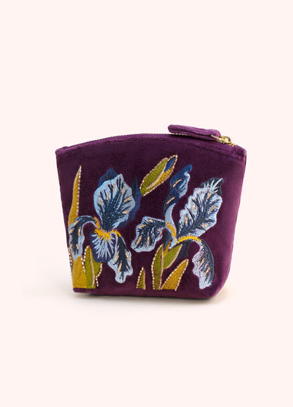Velvet Zip Mini Pouch, view 3