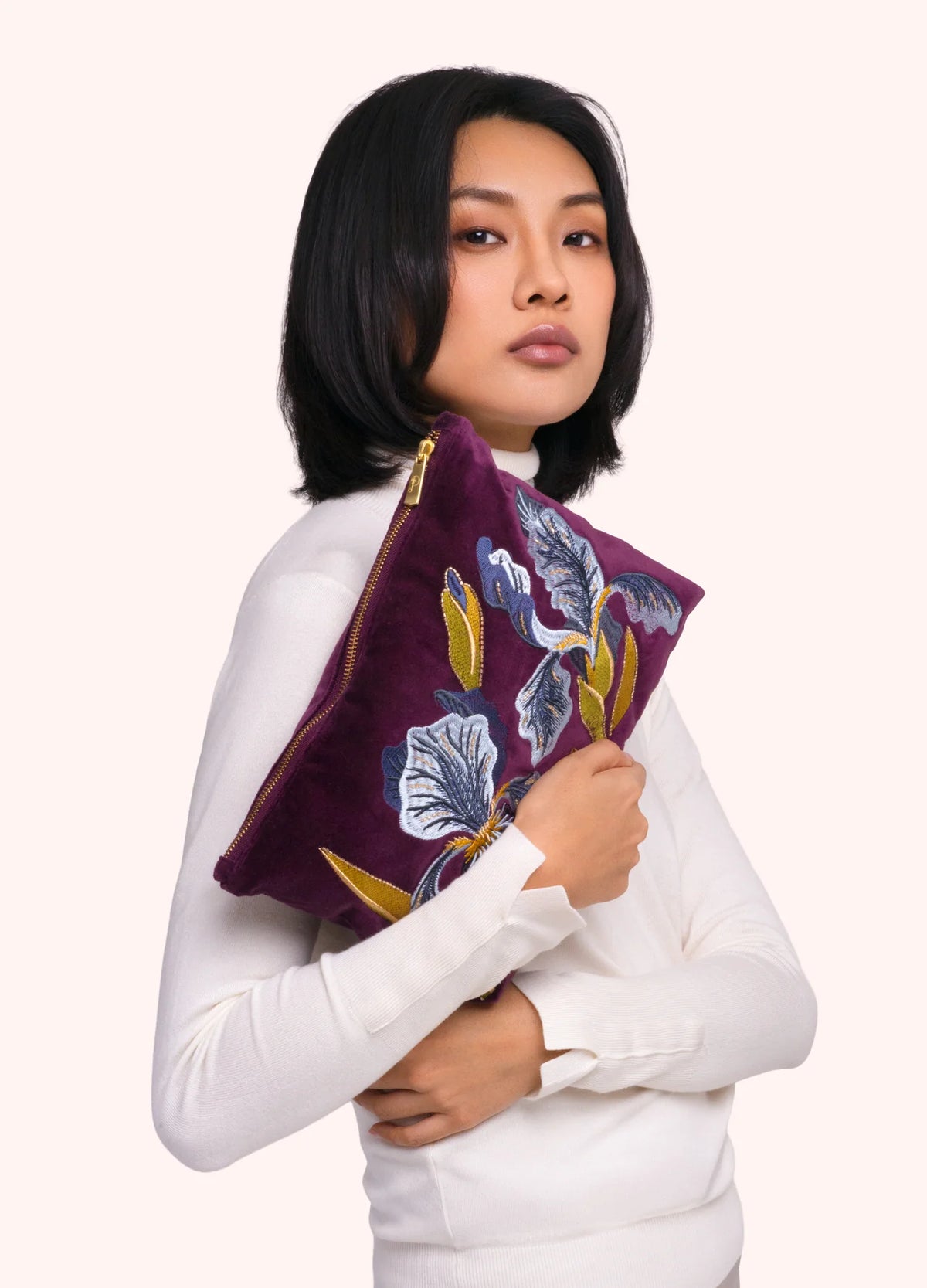 Velvet Zip Pouch
