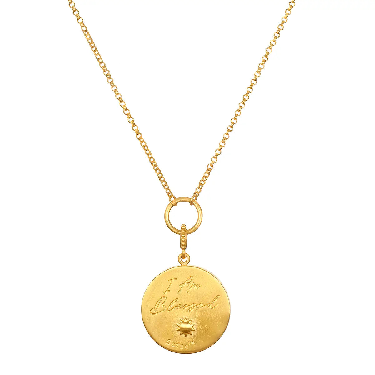 Inner Light Mop Mandala Necklace, view 4