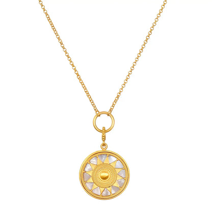 Inner Light Mop Mandala Necklace