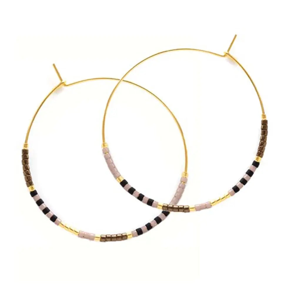 Japanese Seed Bead Hoops