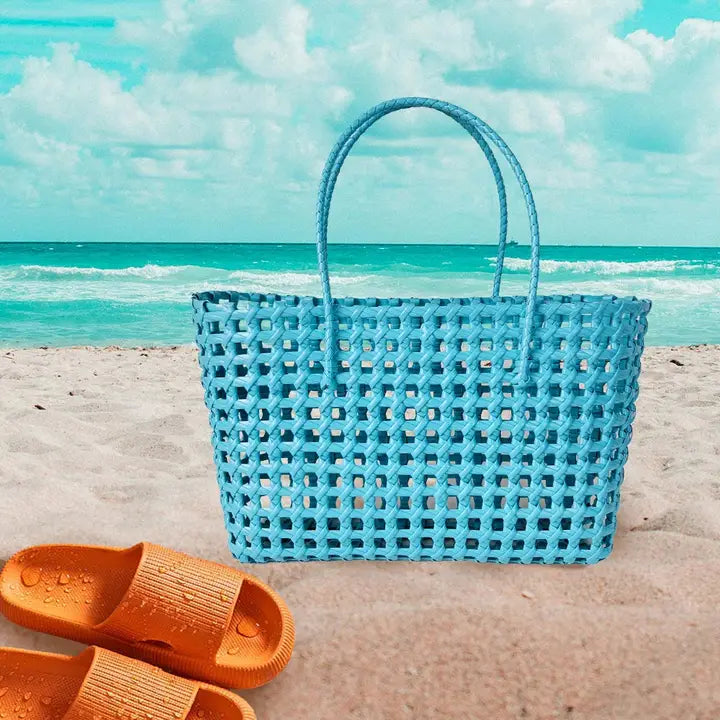 Recycled Plastic Woven Tote Bag